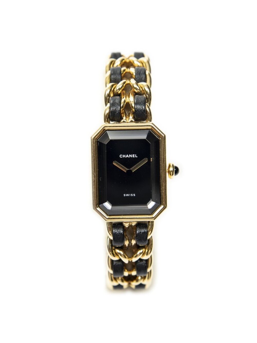 Chanel Premier Black Gold Plated Watch Bracelet
